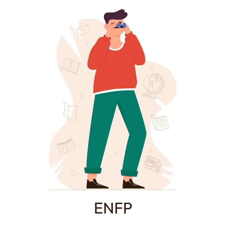 Illustration of the ENFP personality type