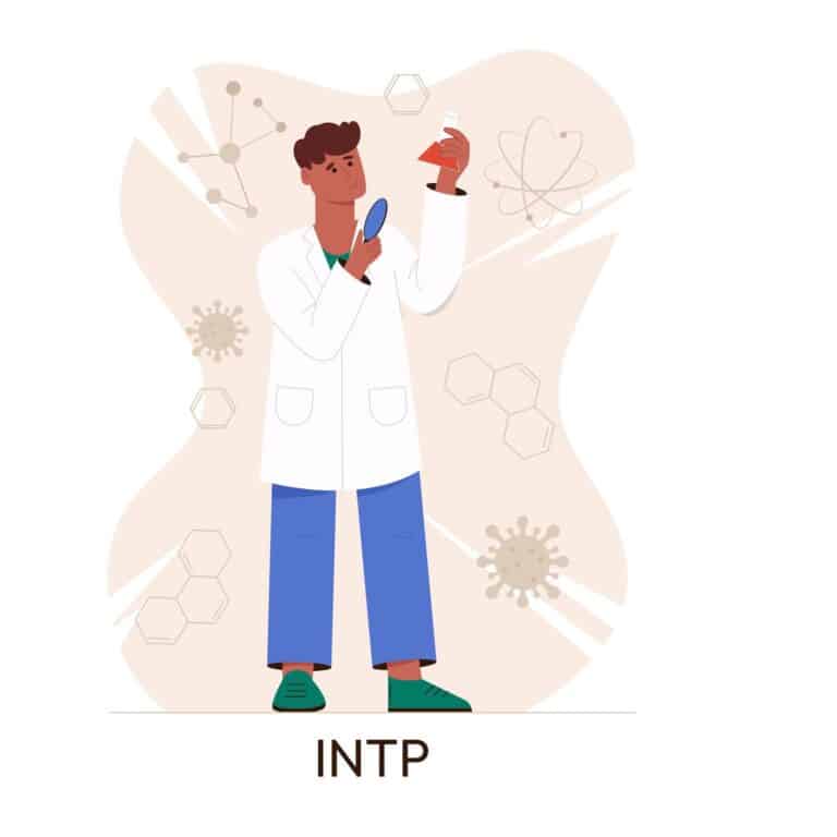 Illustration of the INTP personality type