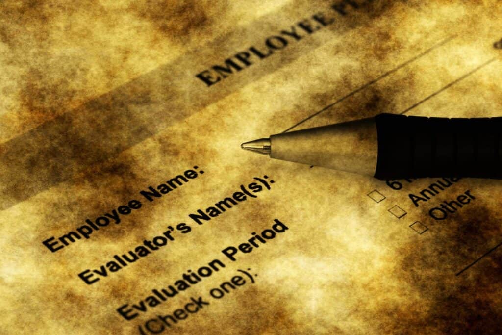 An employment application form, symbolizing career choices